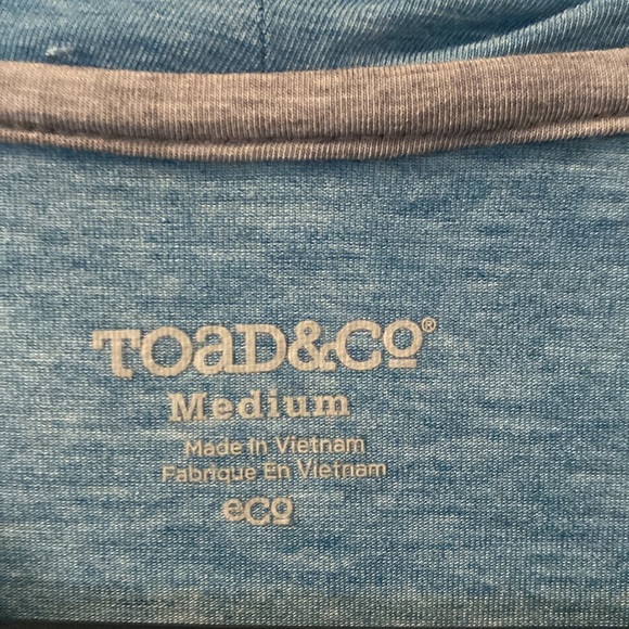 Toad & Co Workout Tank sz M, Blue - Picture 3 of 5